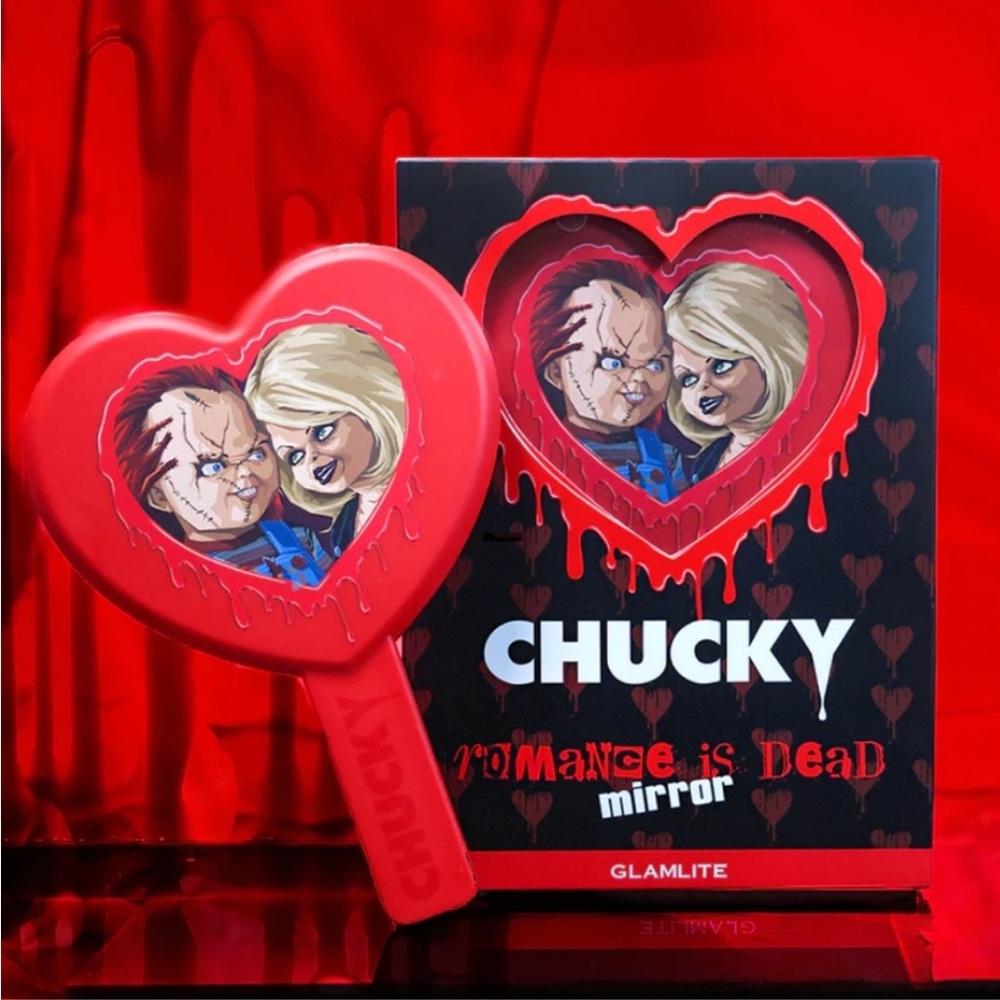 Chucky x Glamlite Hand Mirror “Romance is Dead”